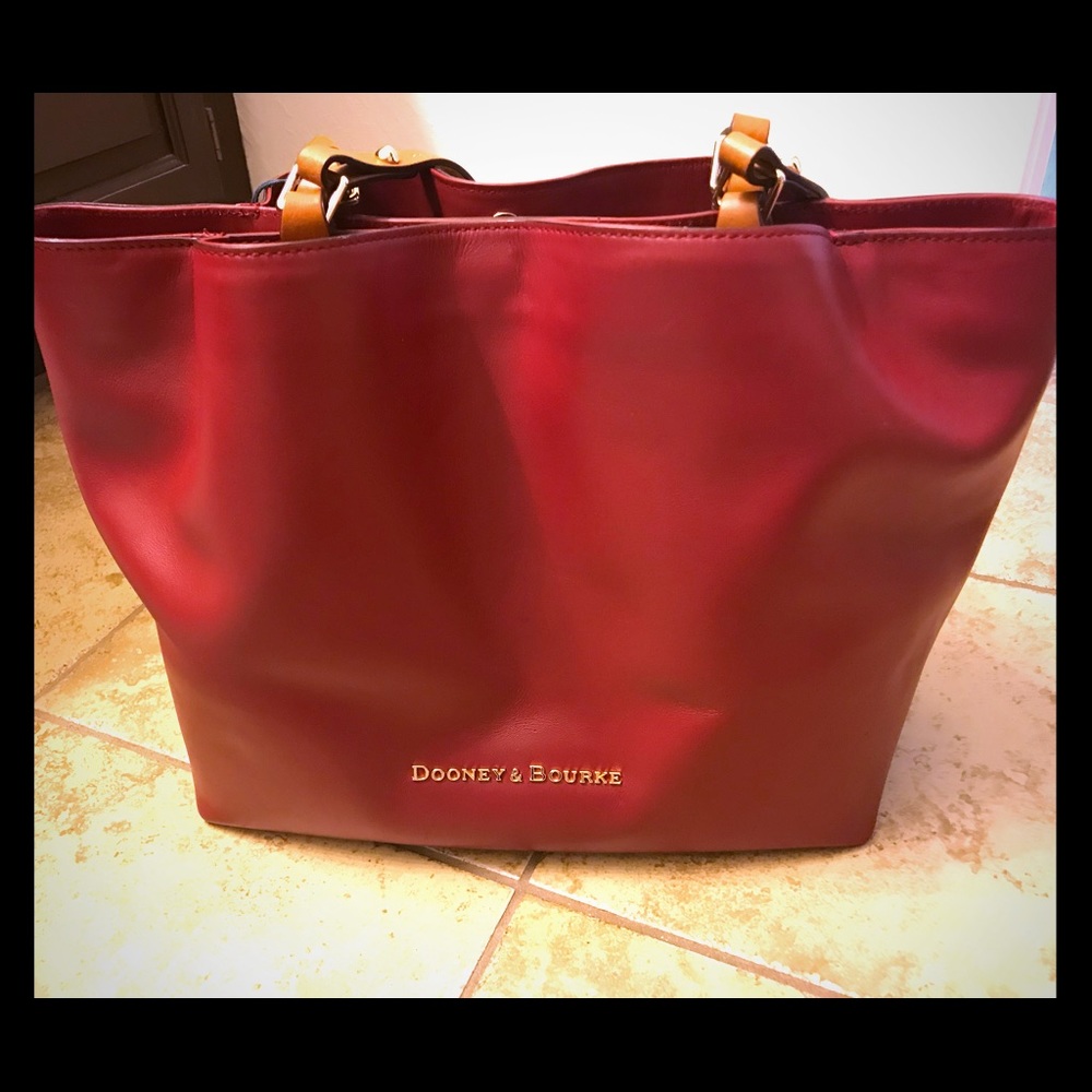 Rooney and Bourke Red-Large Tote